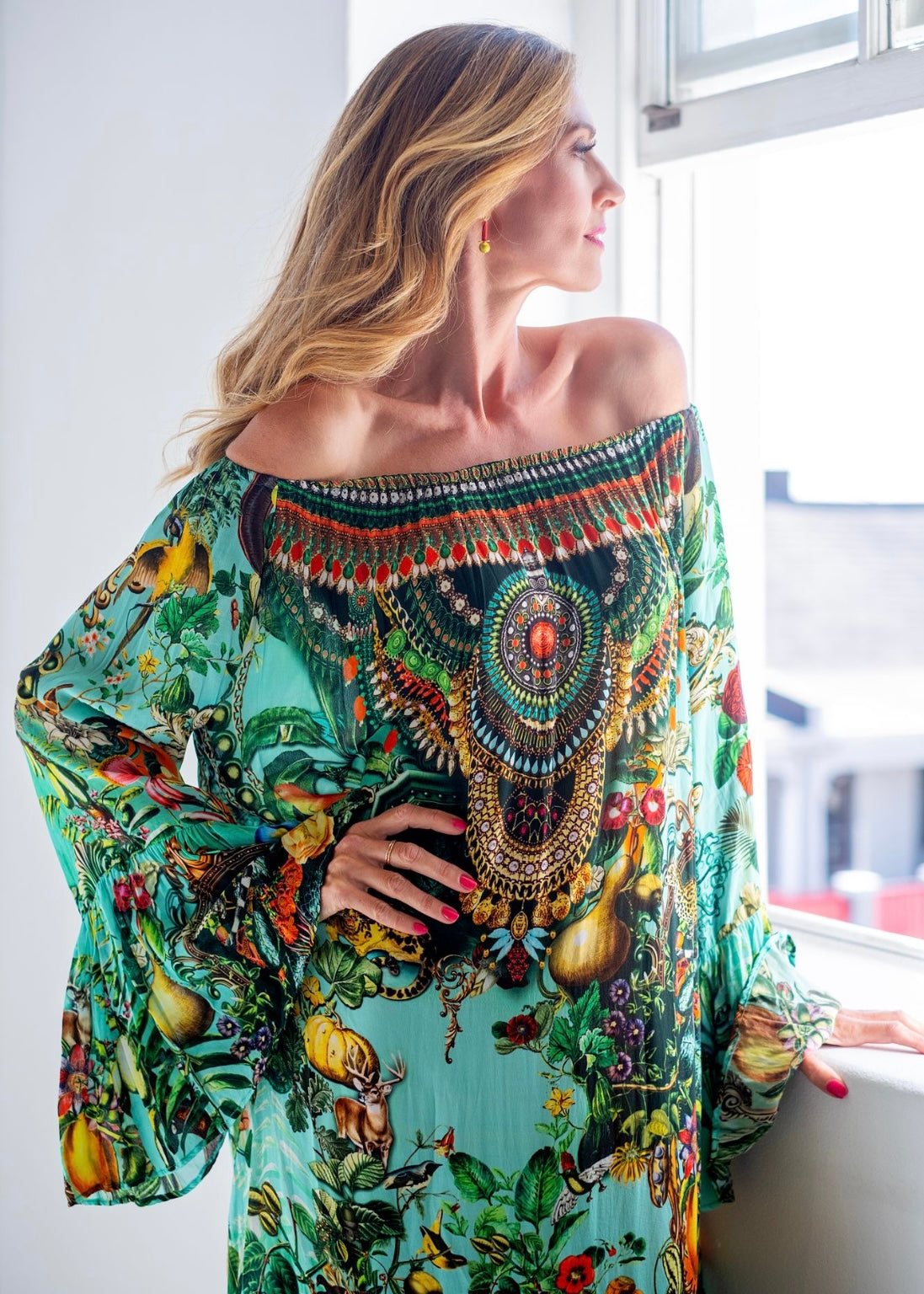 Blossom Dress in Emerald Crown
