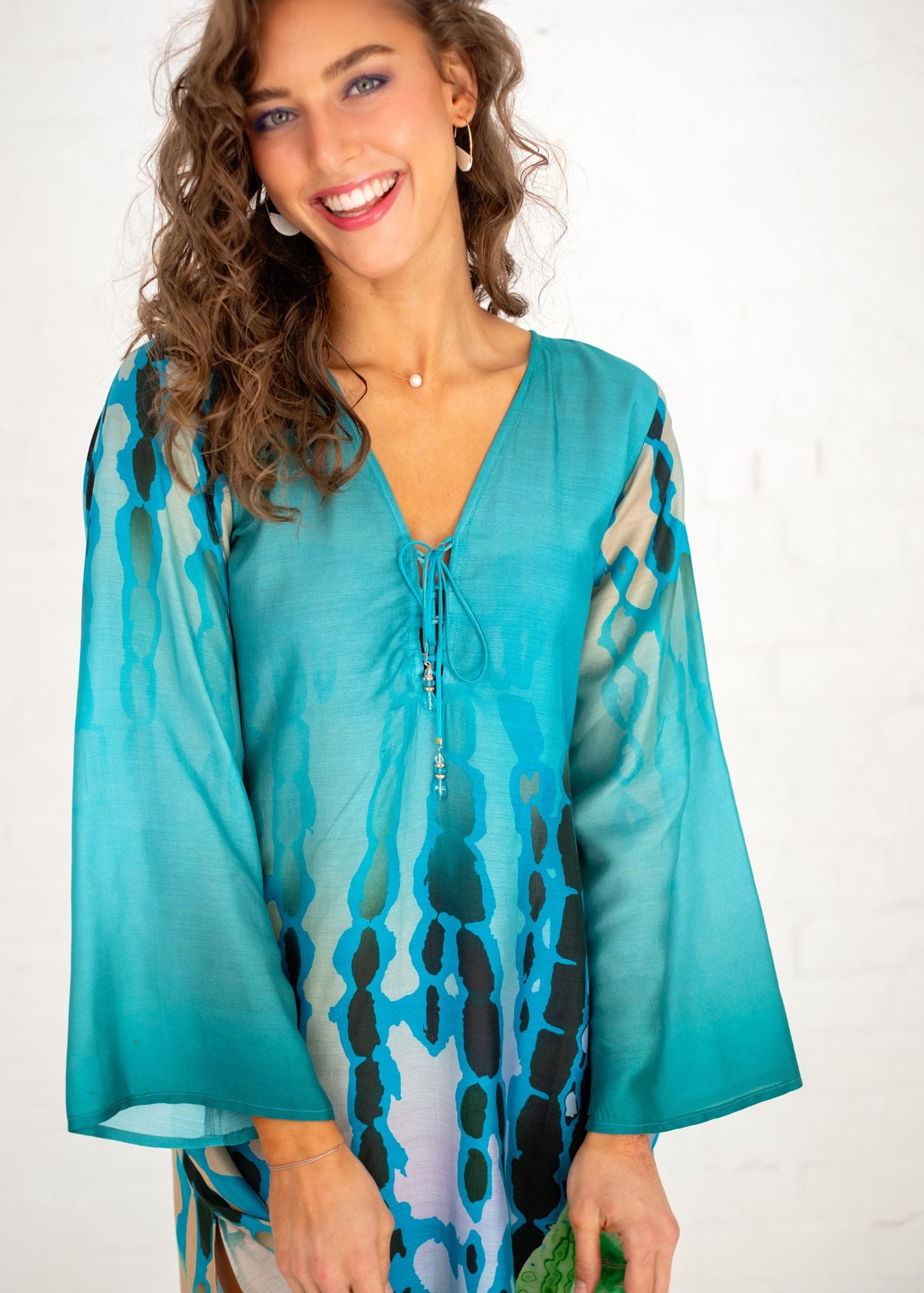 Lanira Dress in Green Orchid