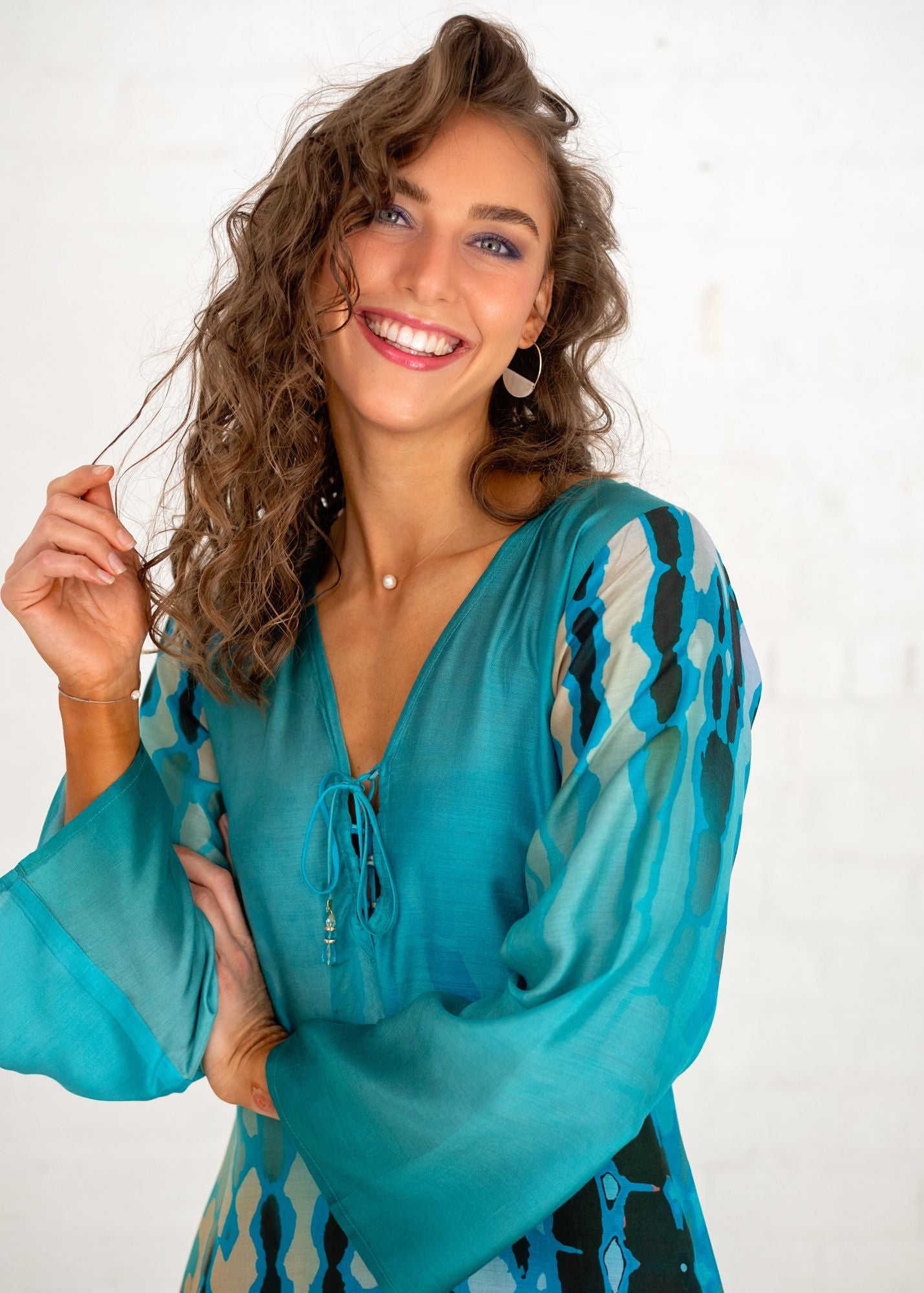 Lanira Dress in Green Orchid