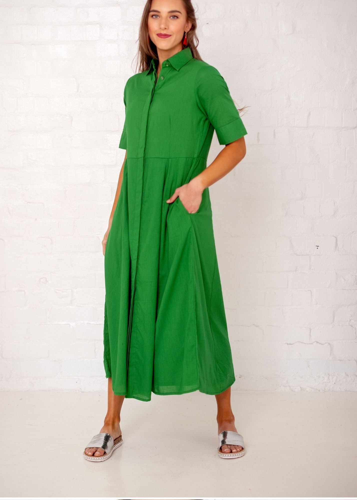 Angelique Dress, Green