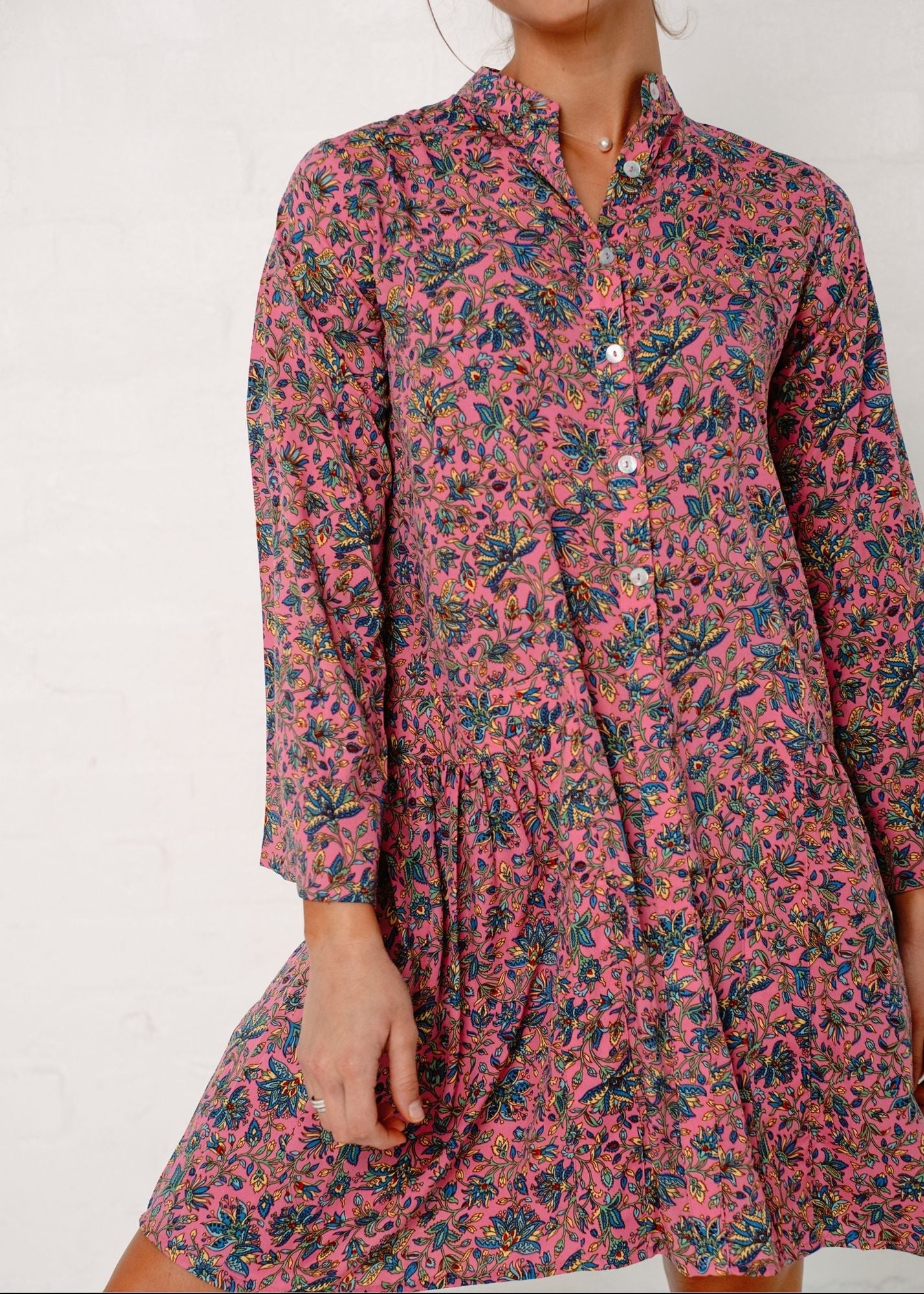 Annabel Dress in Pink Floral