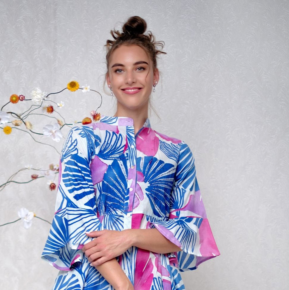 Fiore Dress in Ocean Meadow