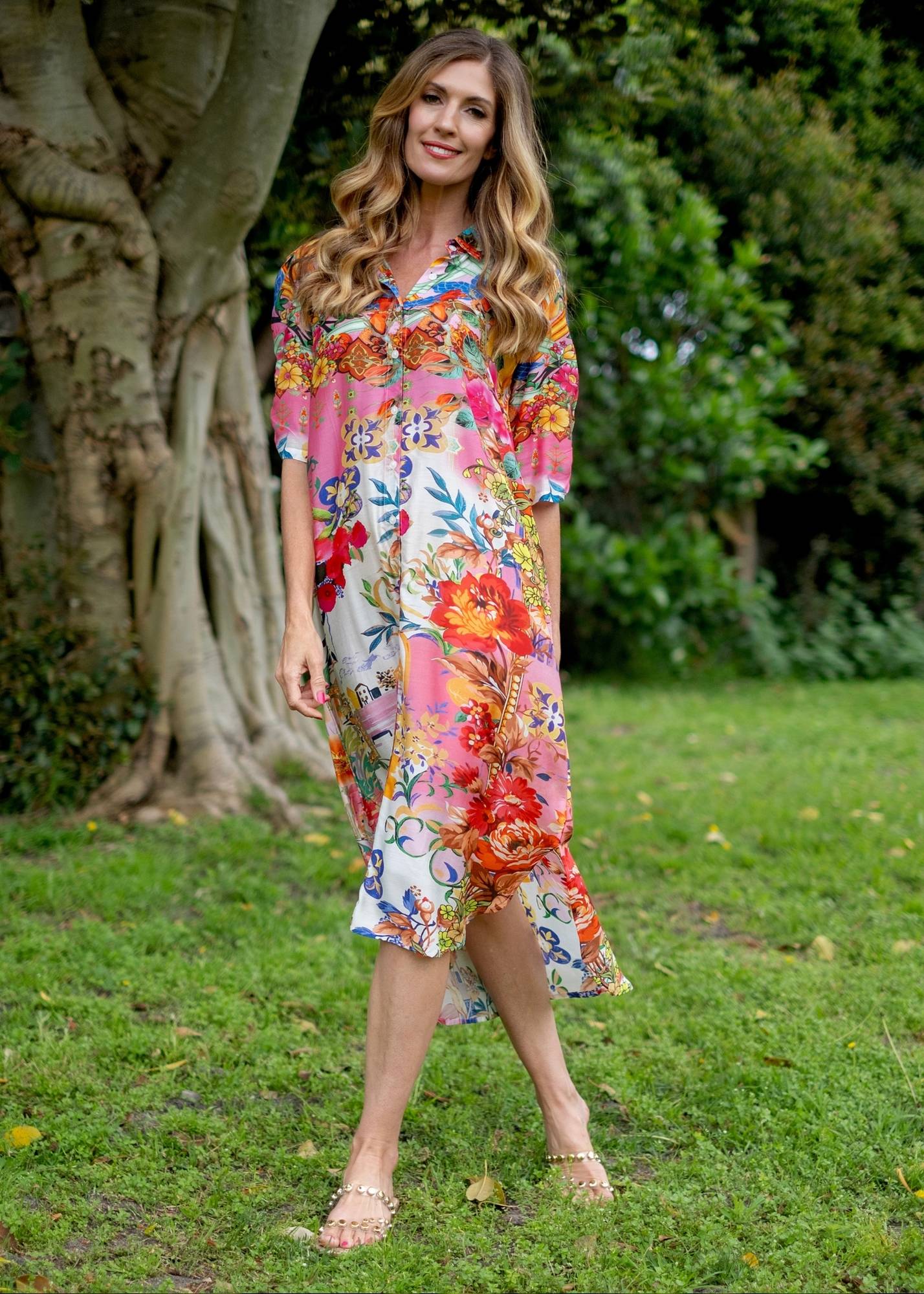 Ariel Dress in Multicolour floral