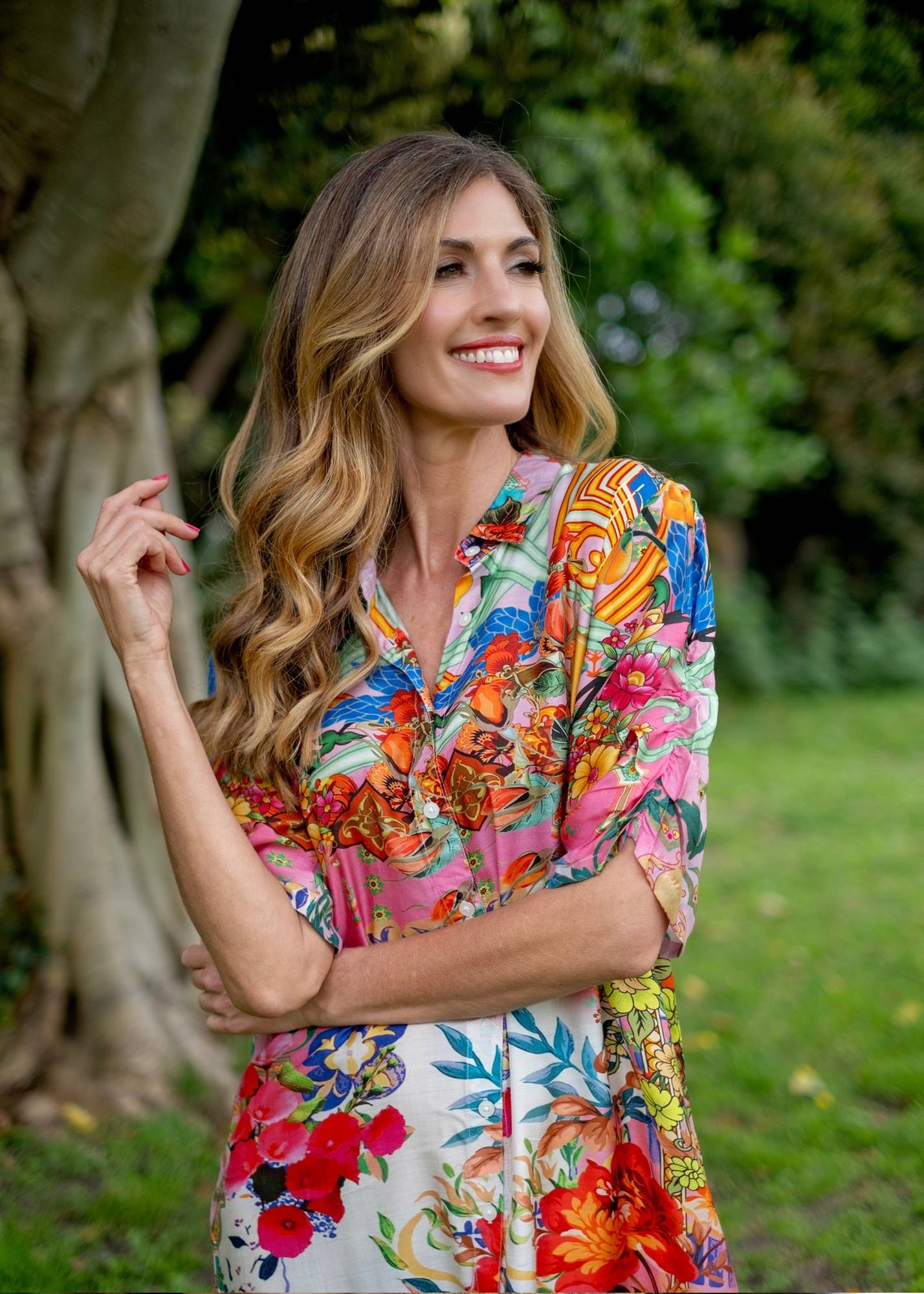 Ariel Dress in Multicolour floral