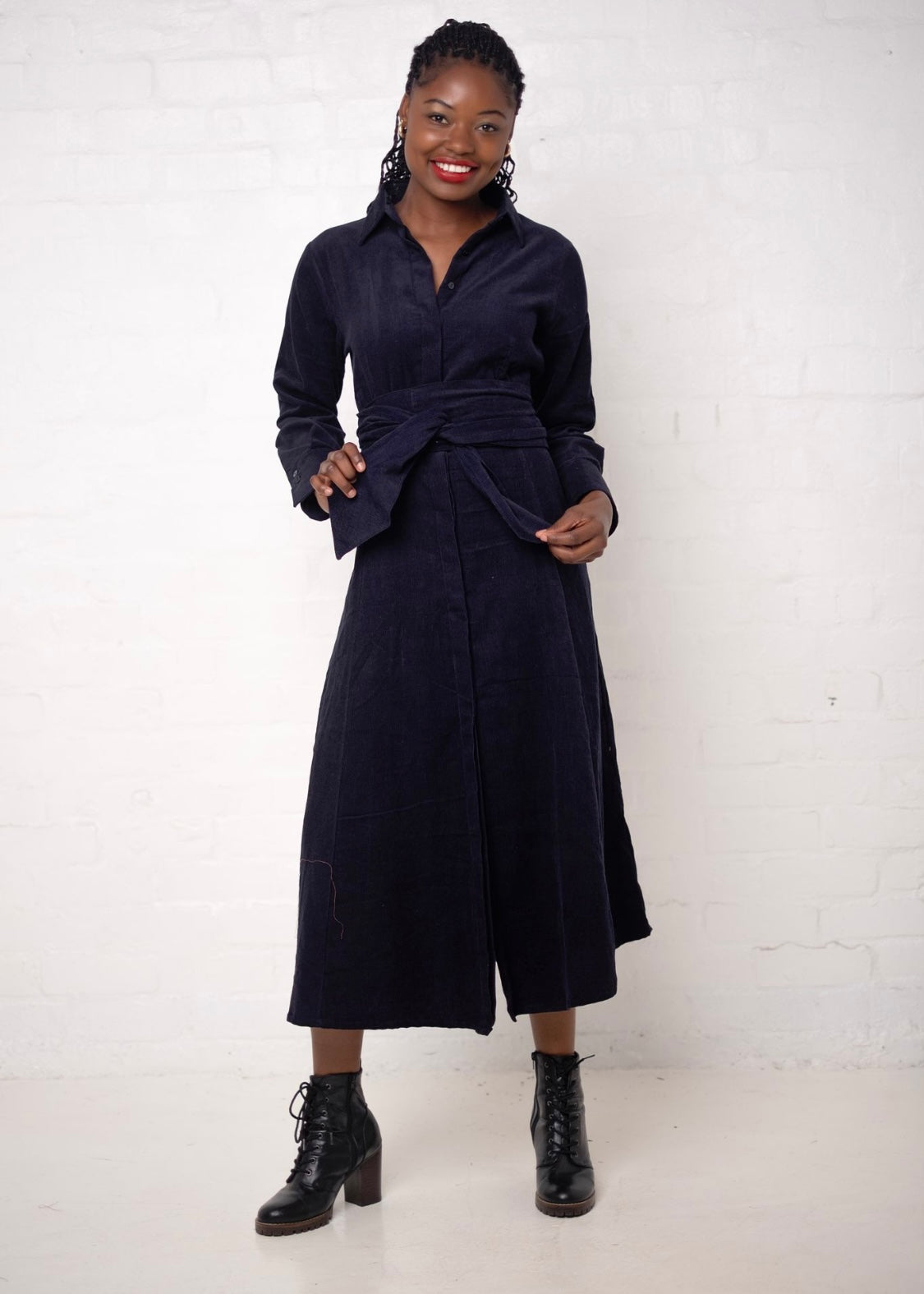 Mariah Dress in Midnight Meadow