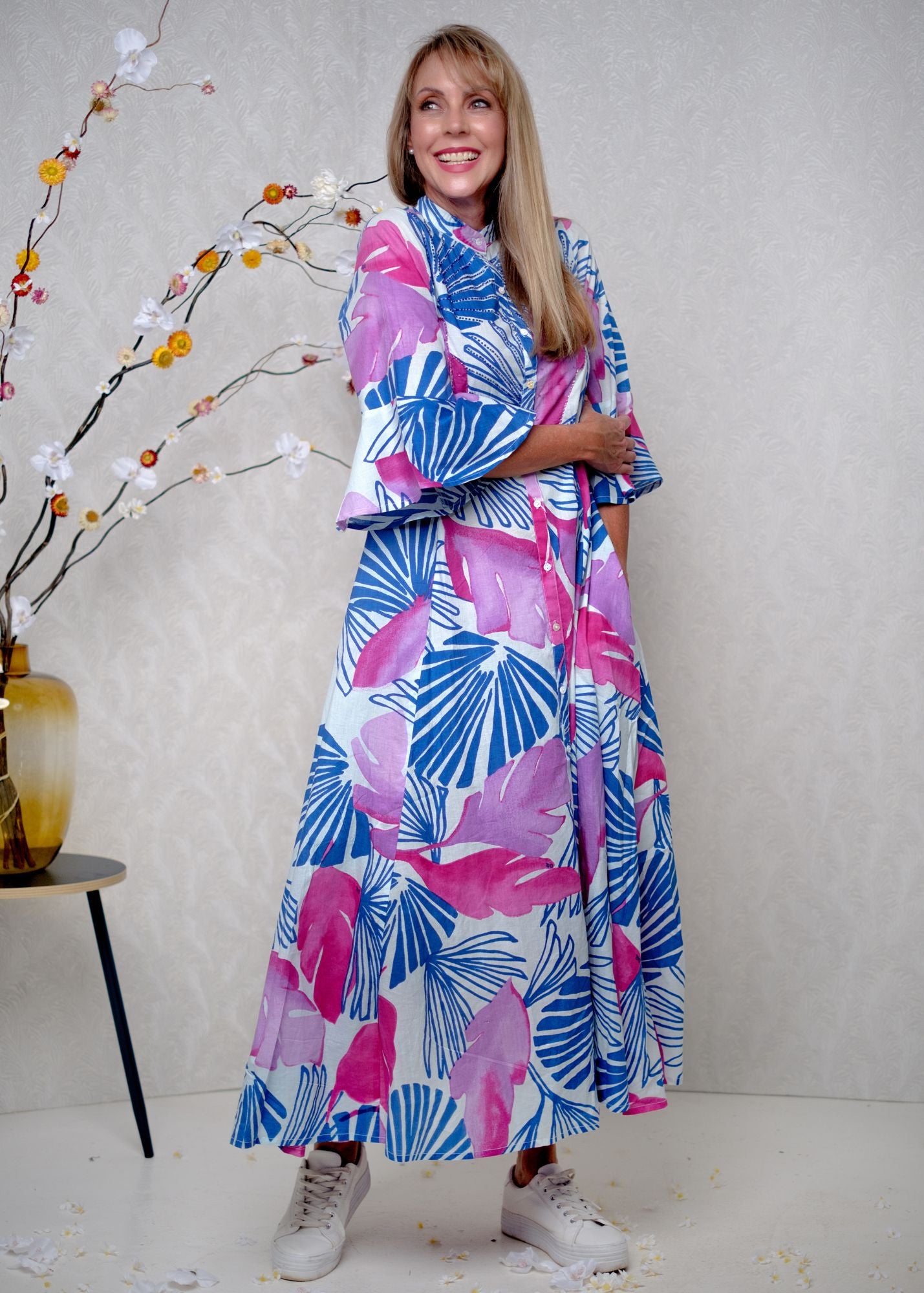 Fiore Dress in Ocean Meadow