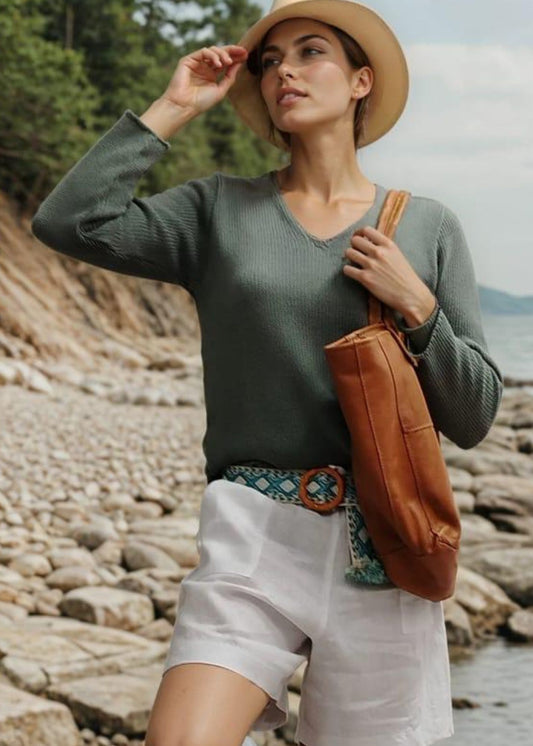 Giorgio Sweater in Crushed Olive