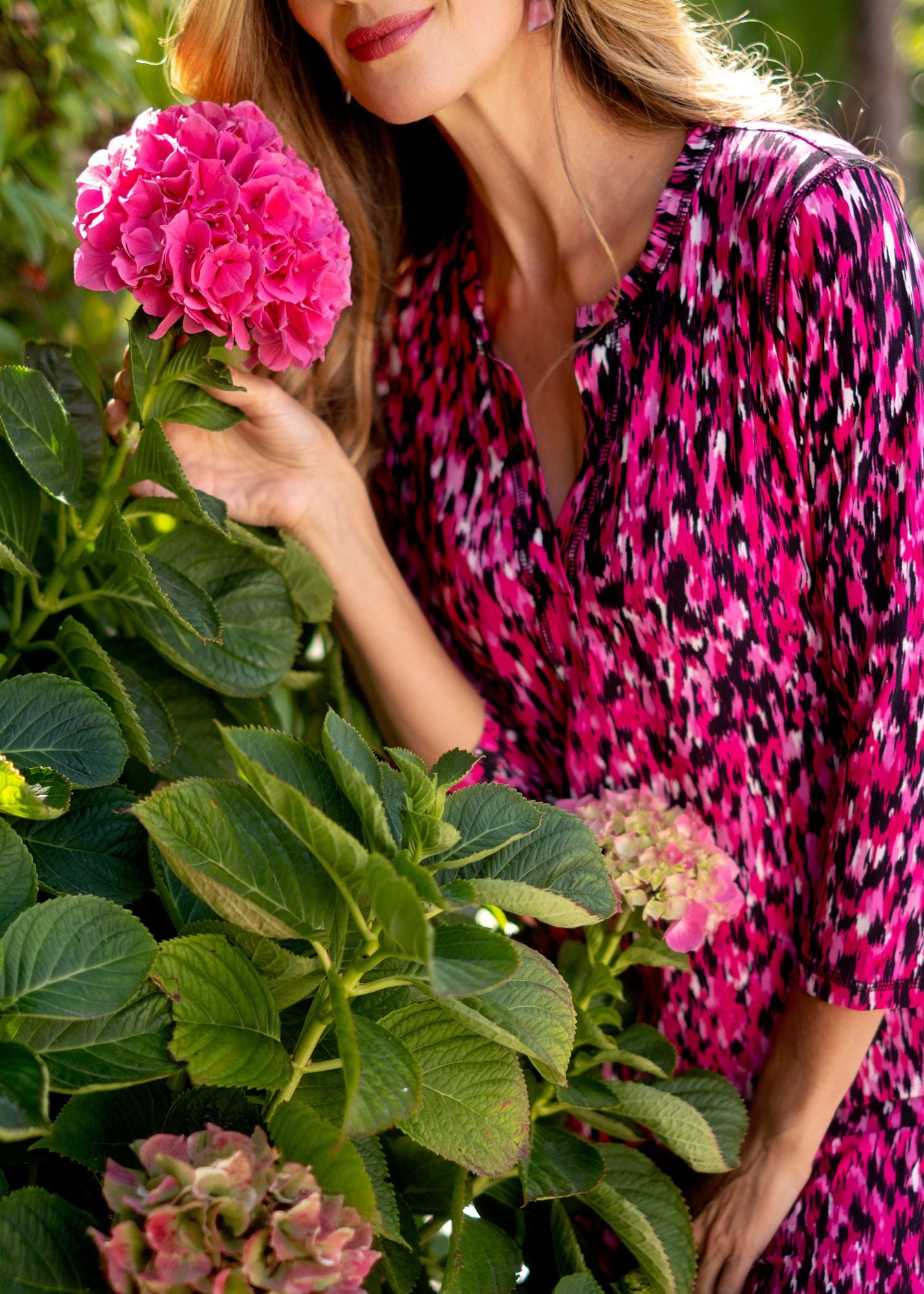 Icon dress, Pink and Black Print
