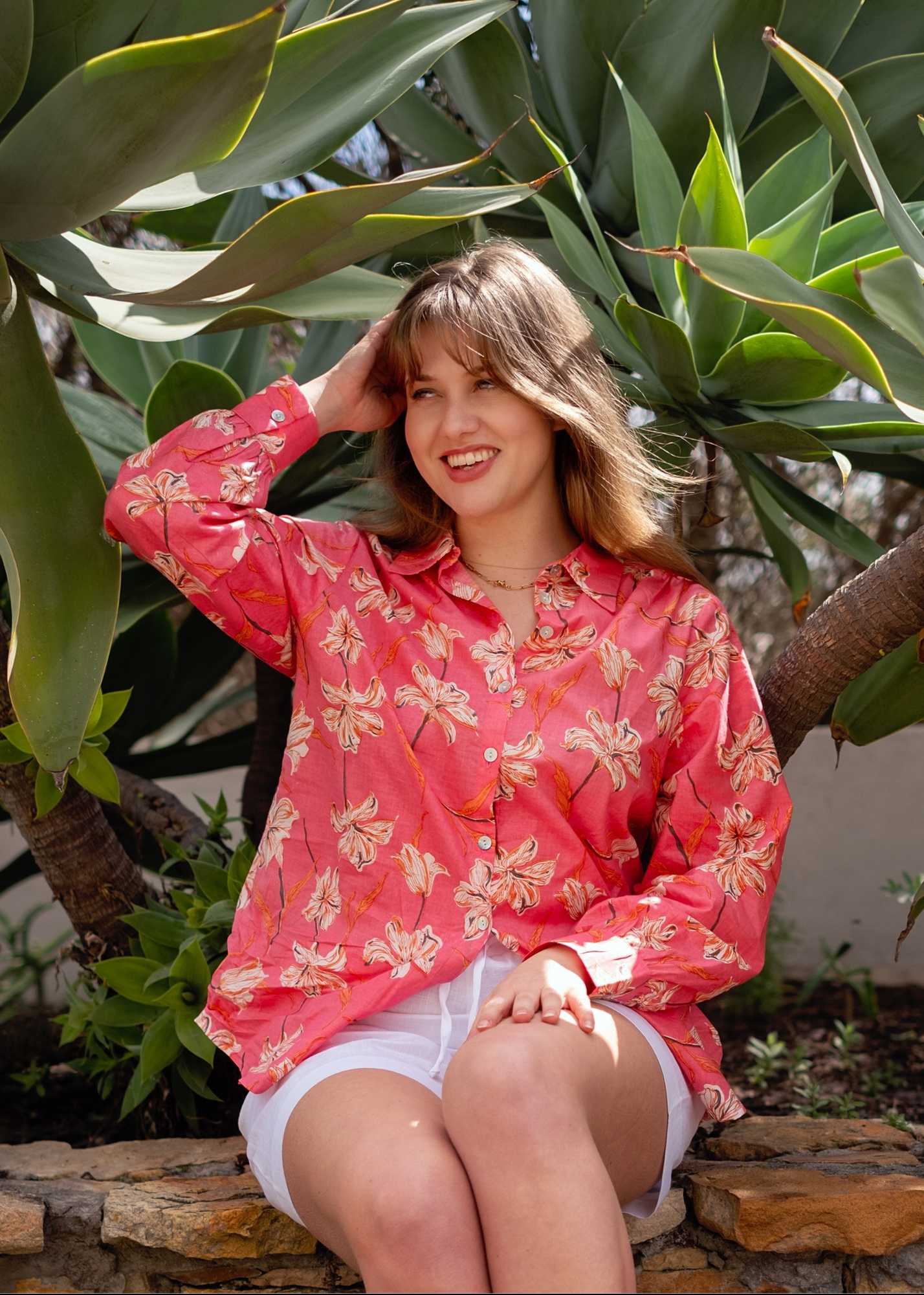 Button down blouse in