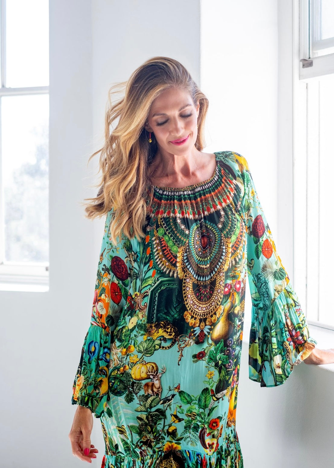Blossom Dress in Emerald Crown