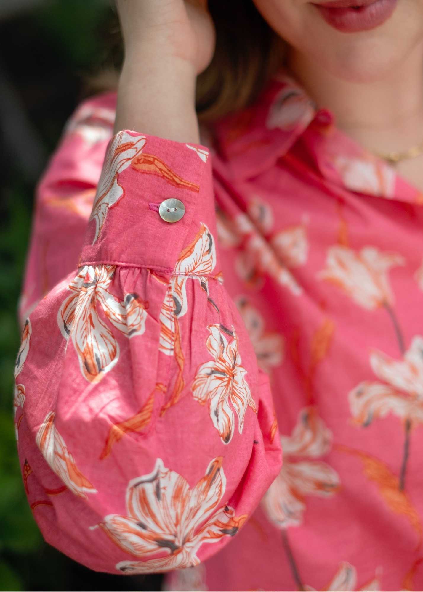 Button down blouse in