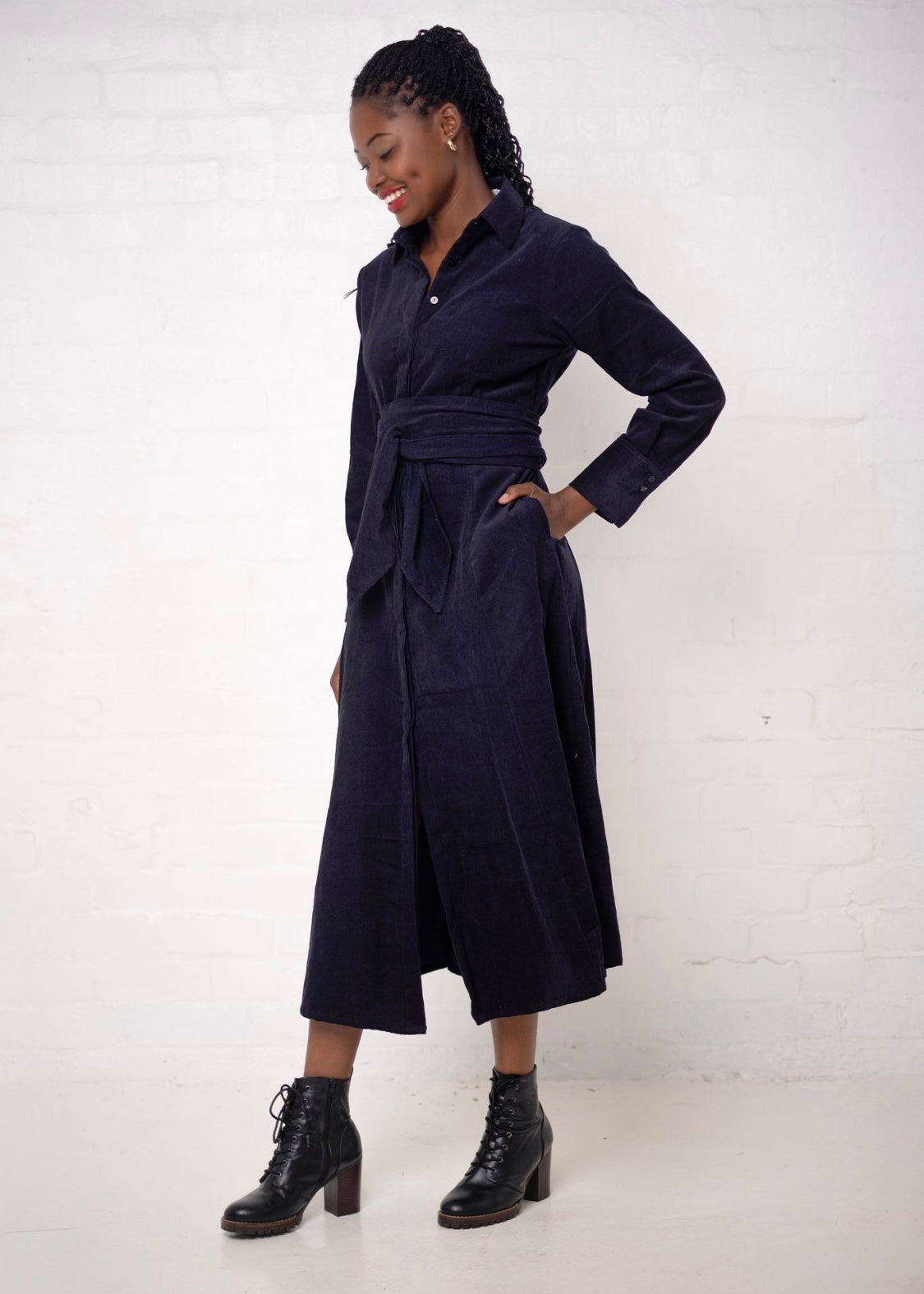 Mariah Dress in Midnight Meadow
