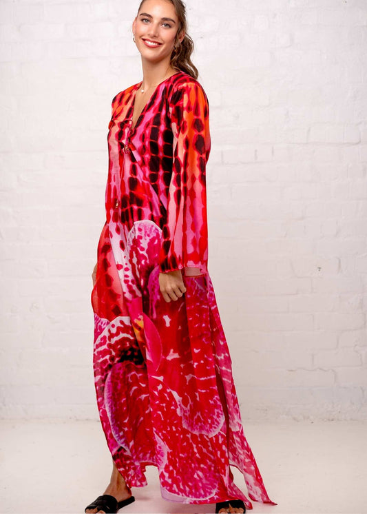 Lanira Dress in Pink Orchid