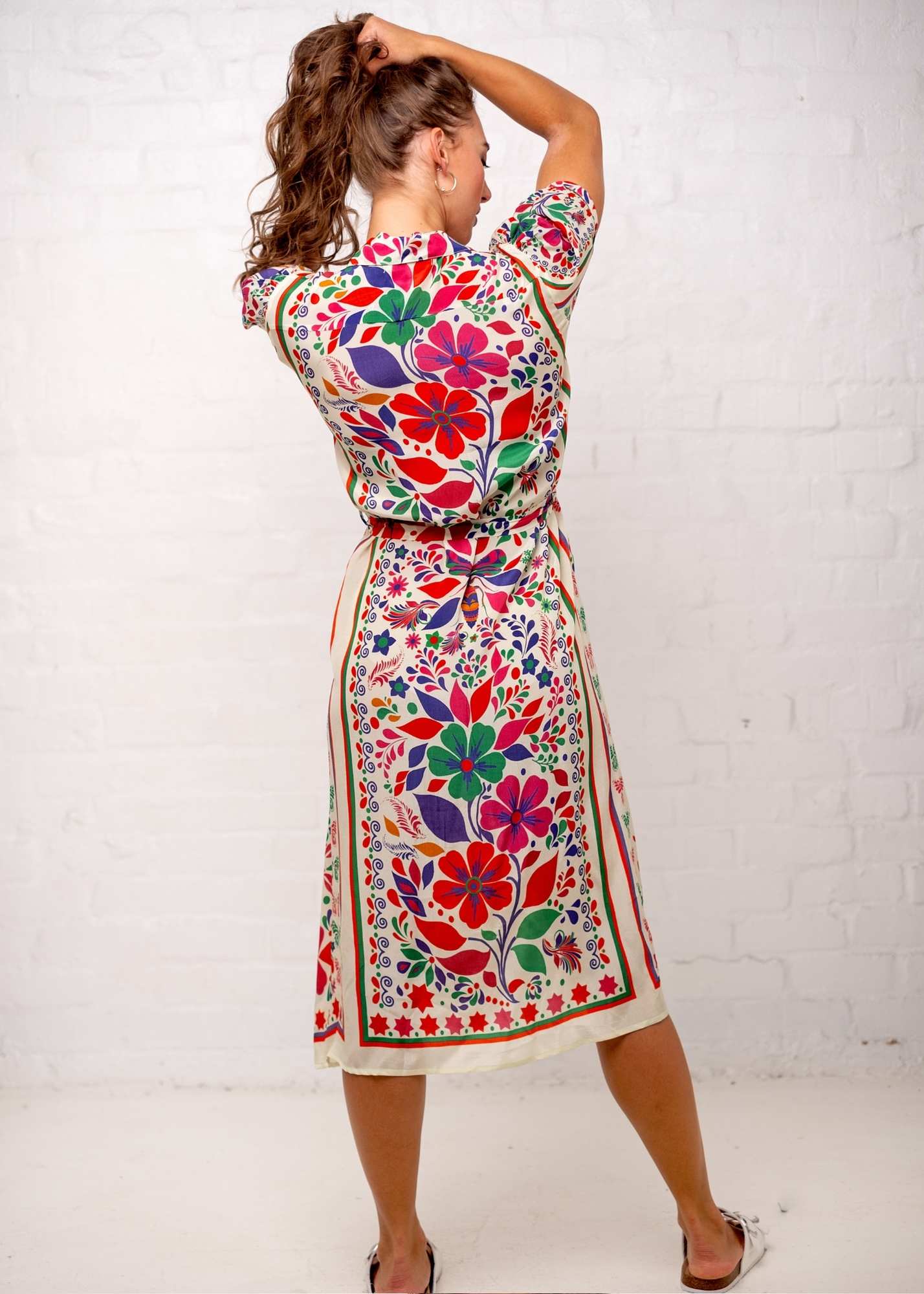 Viviena Dress in Dutch Floral Print