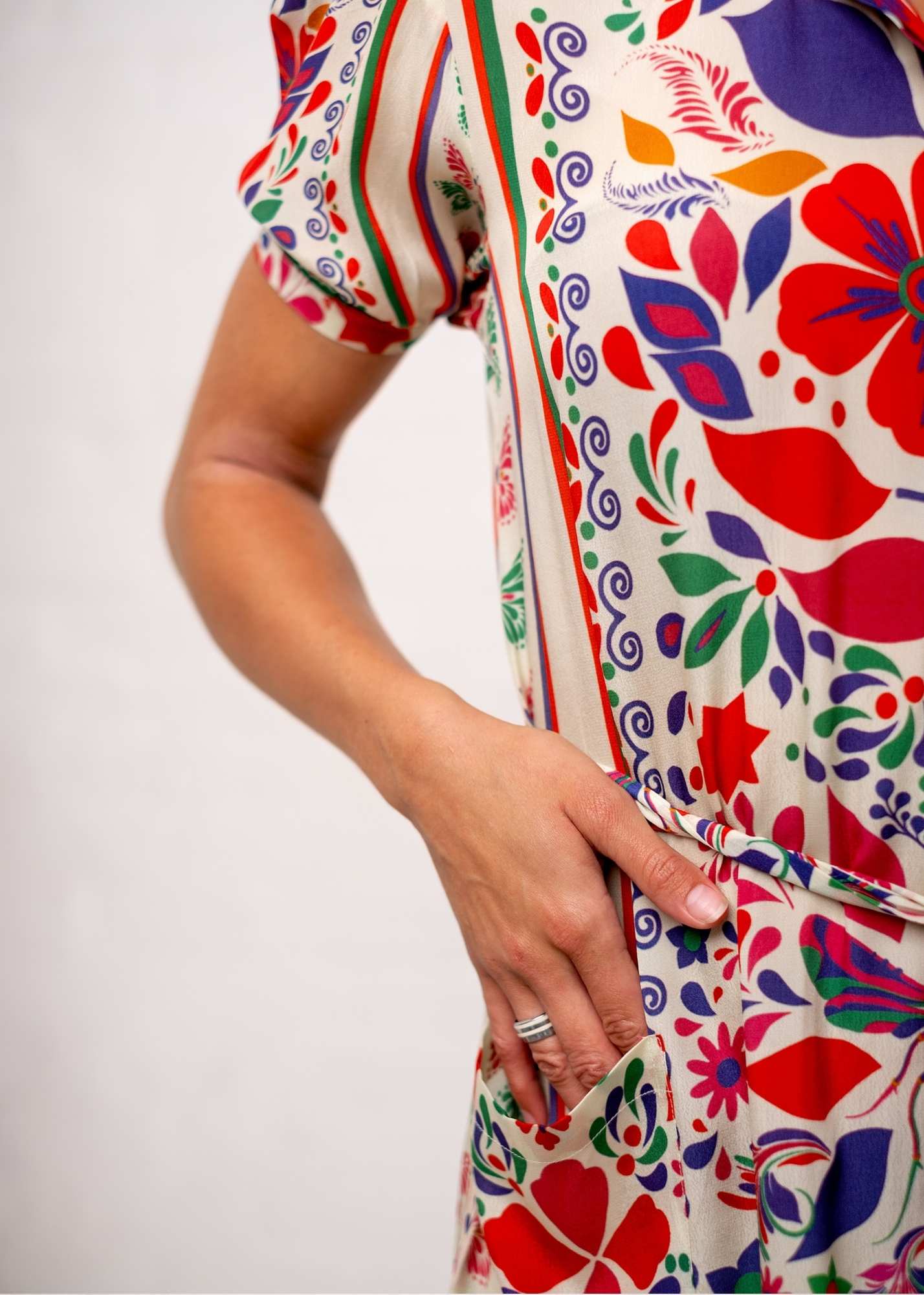 Viviena Dress in Dutch Floral Print