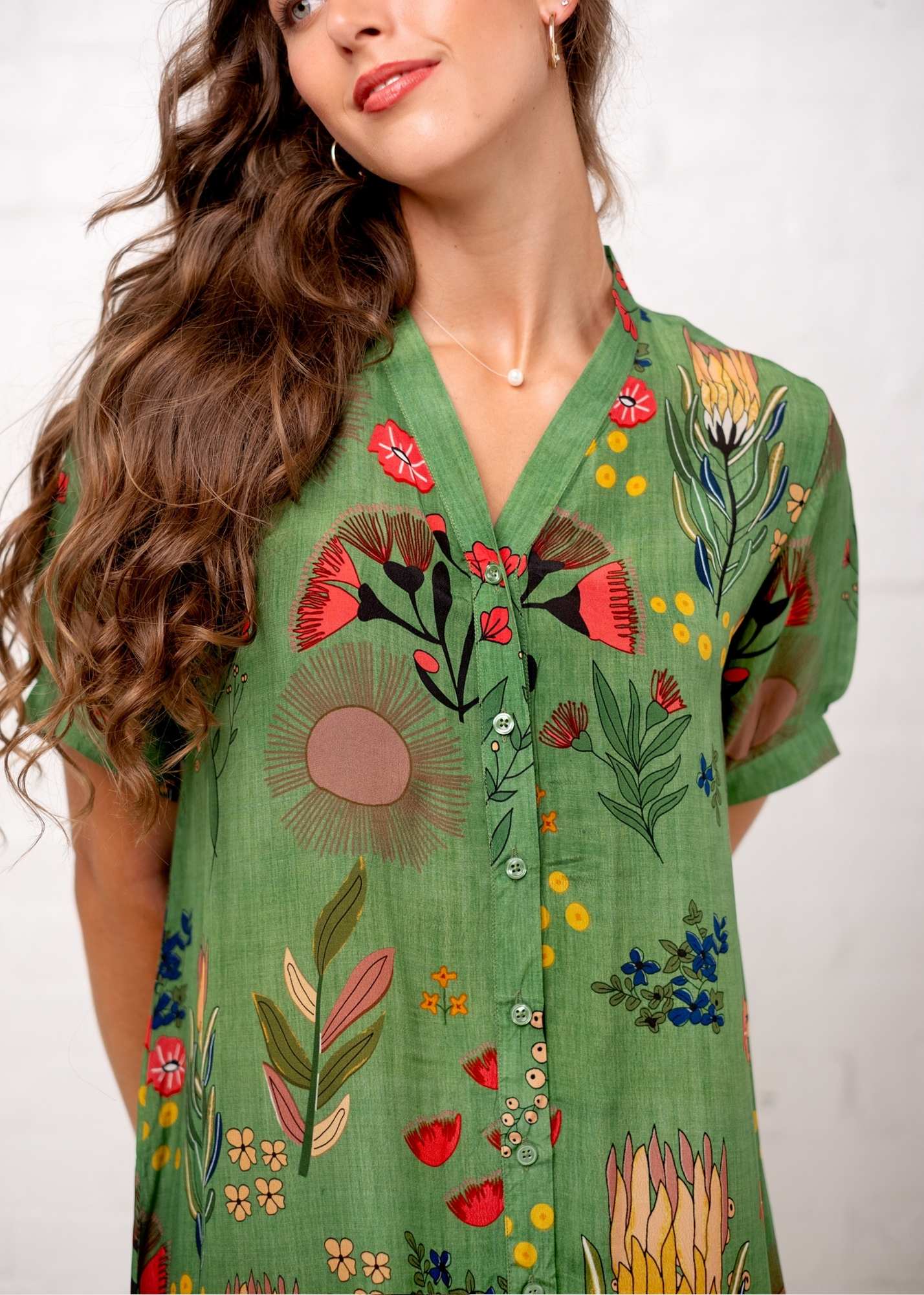 Maxine Dress in Fynbos Garden