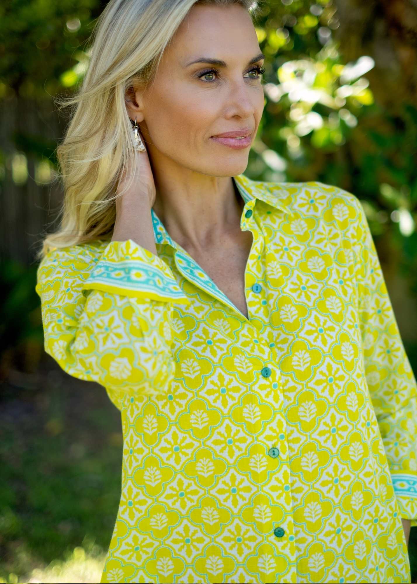 Emma dress in Lime