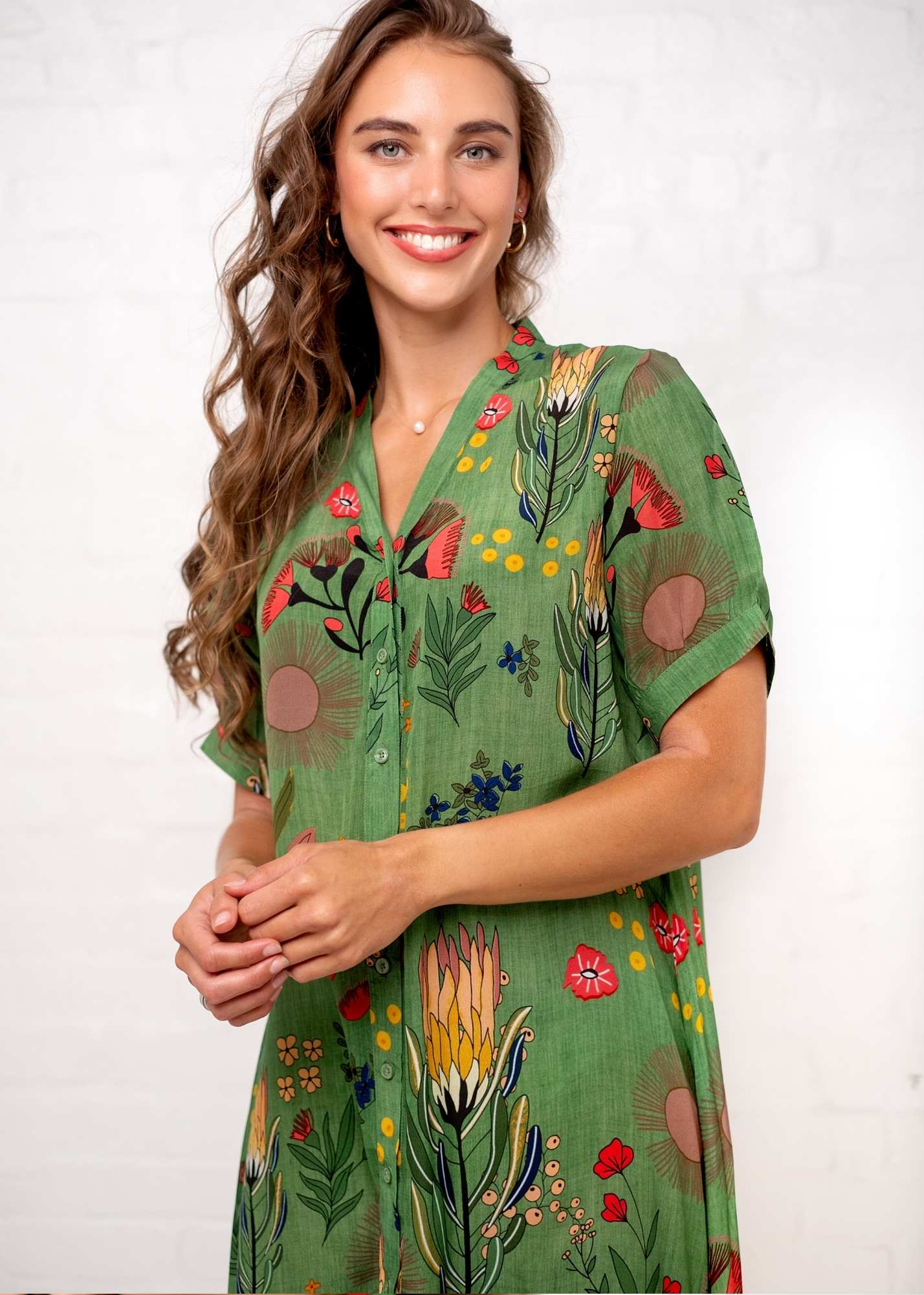 Maxine Dress in Fynbos Garden