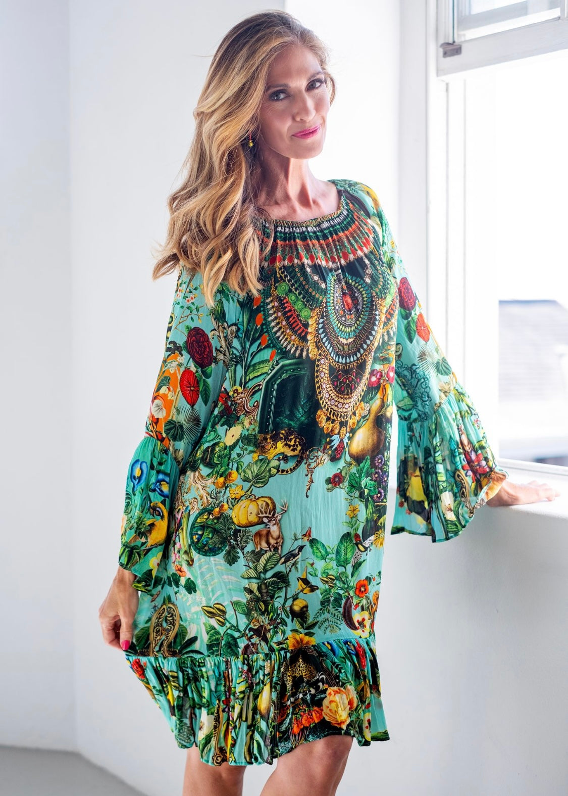 Blossom Dress in Emerald Crown