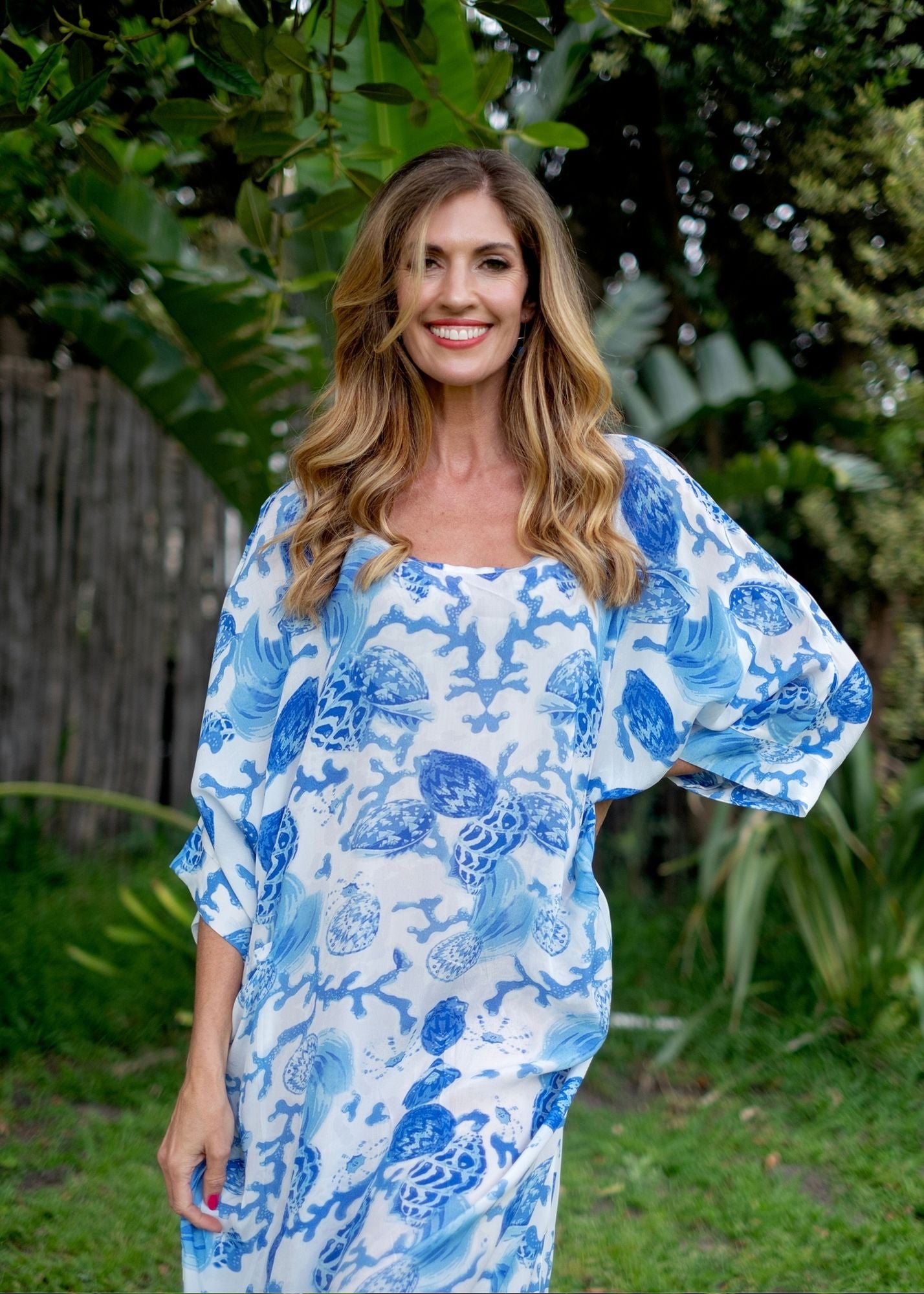 Gina Kaftan in Blue and White