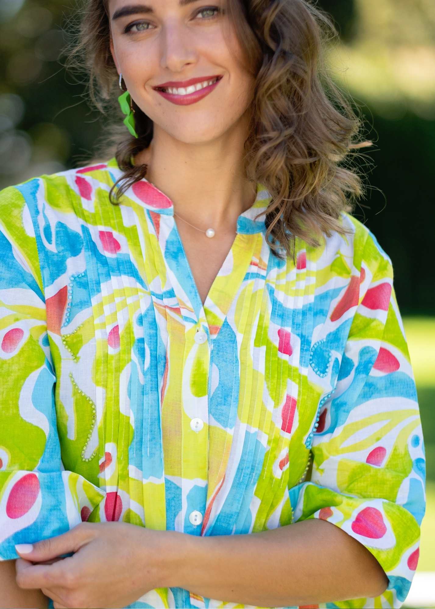 The Caprese Dress in Blue Paradise