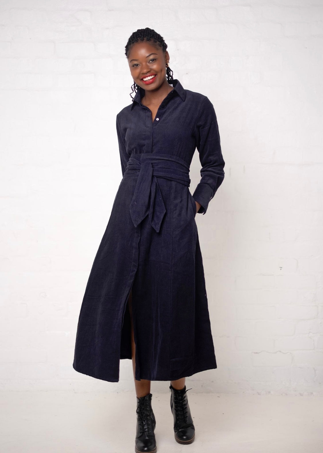 Mariah Dress in Midnight Meadow