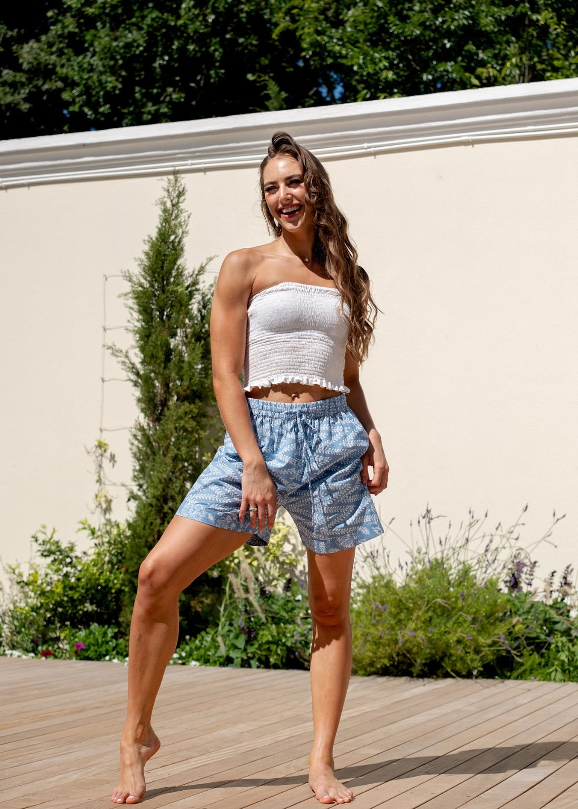 Casa Short Pants Suit , Blue Moon