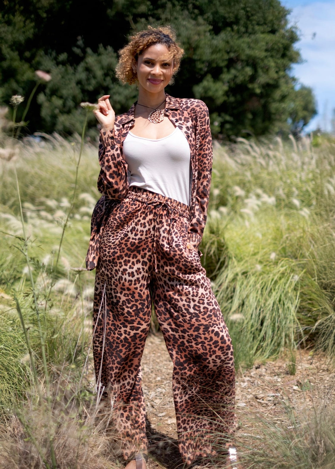 Fusion Pants Suit, Rose Brown Safari