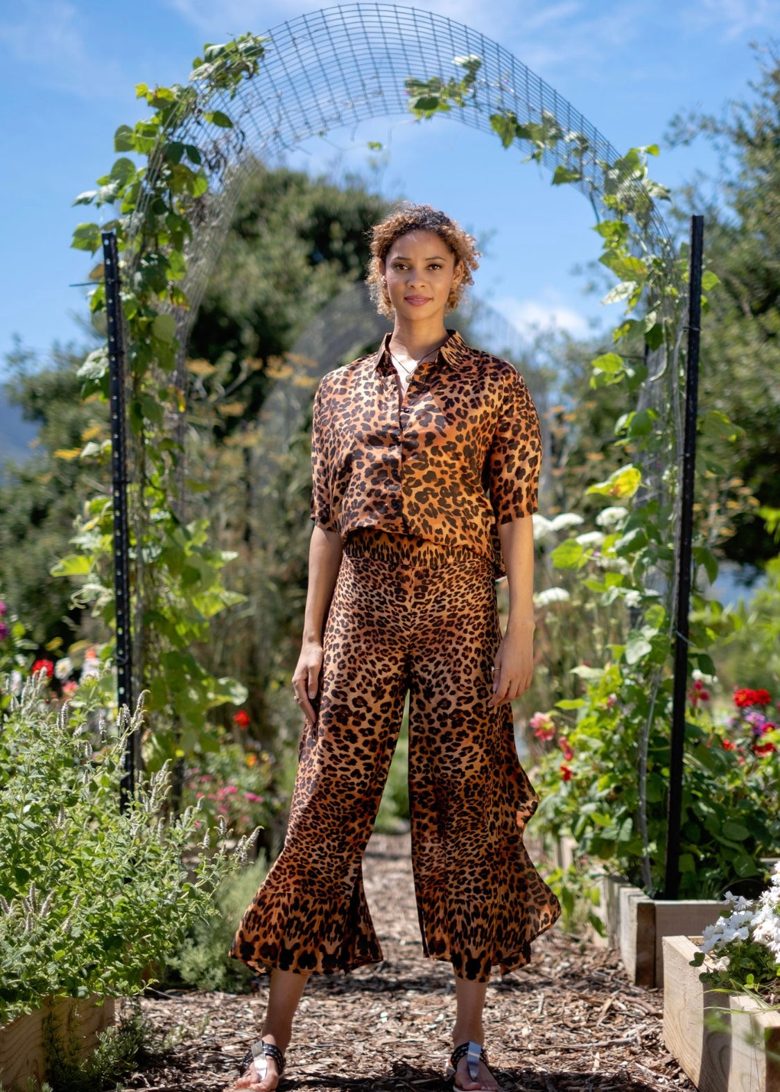 Francis Pants Suit, Brown Safari