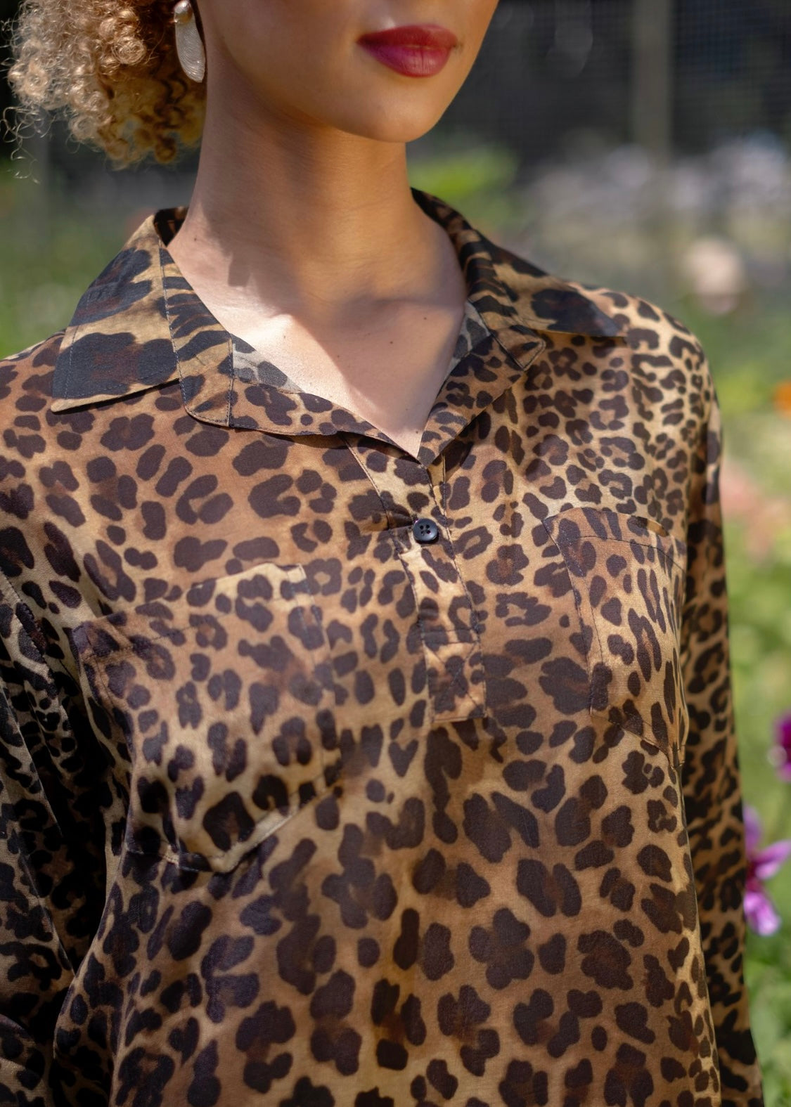 Sonca Dress in Brown Safari