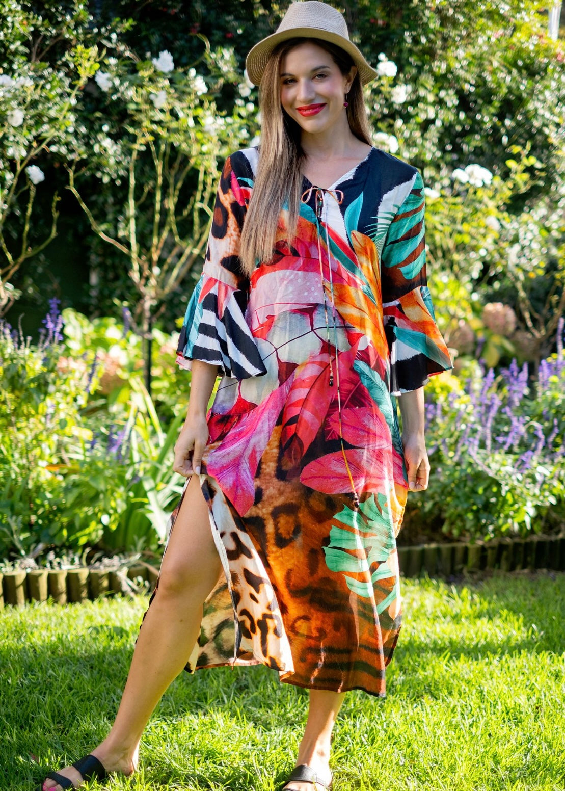 Angelica Dress in multicolour.