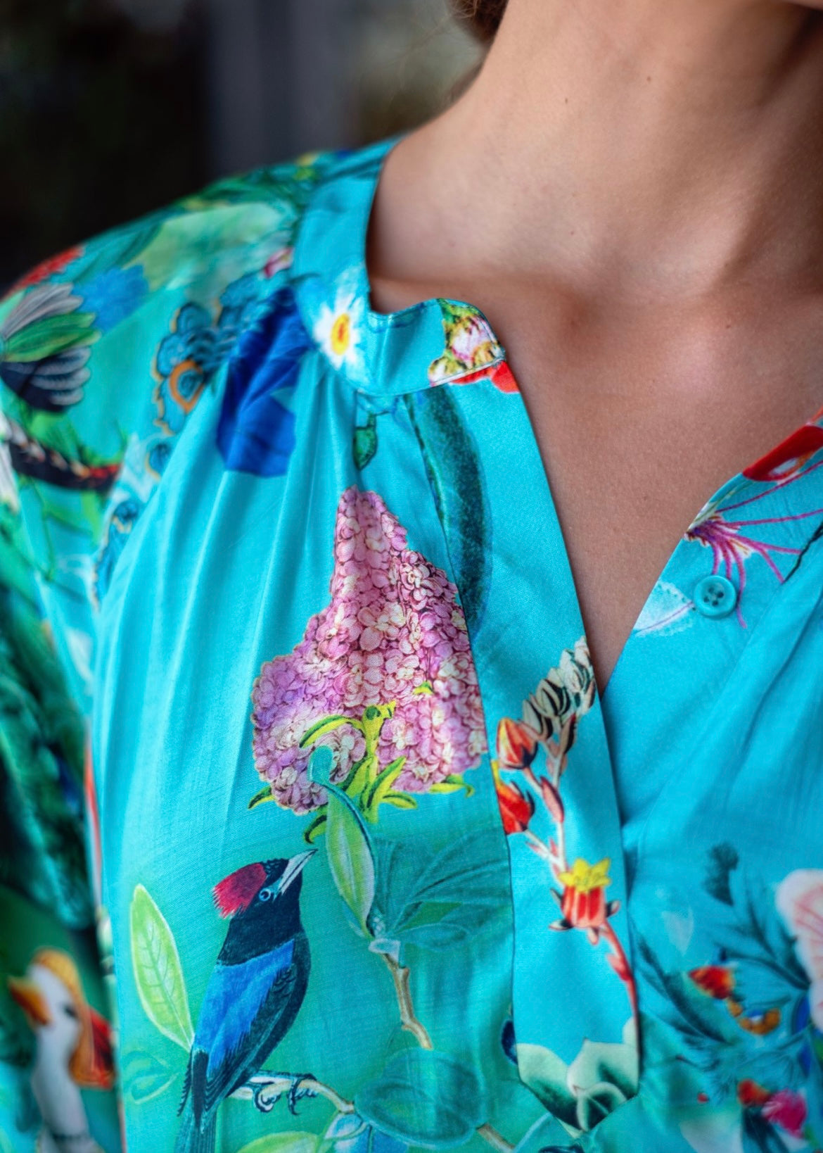 Jubilee Dress in Turquoise Floral