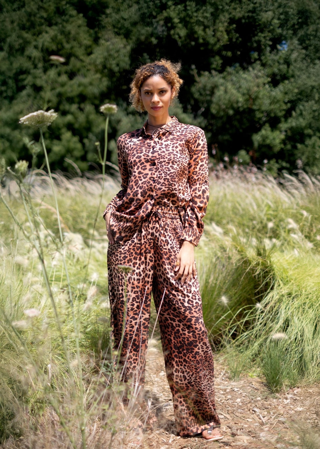 Fusion Pants Suit, Rose Brown Safari