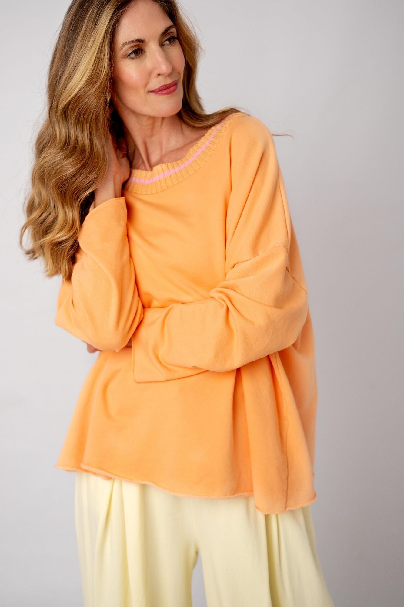 Florence Knit Top – Apricot Mist