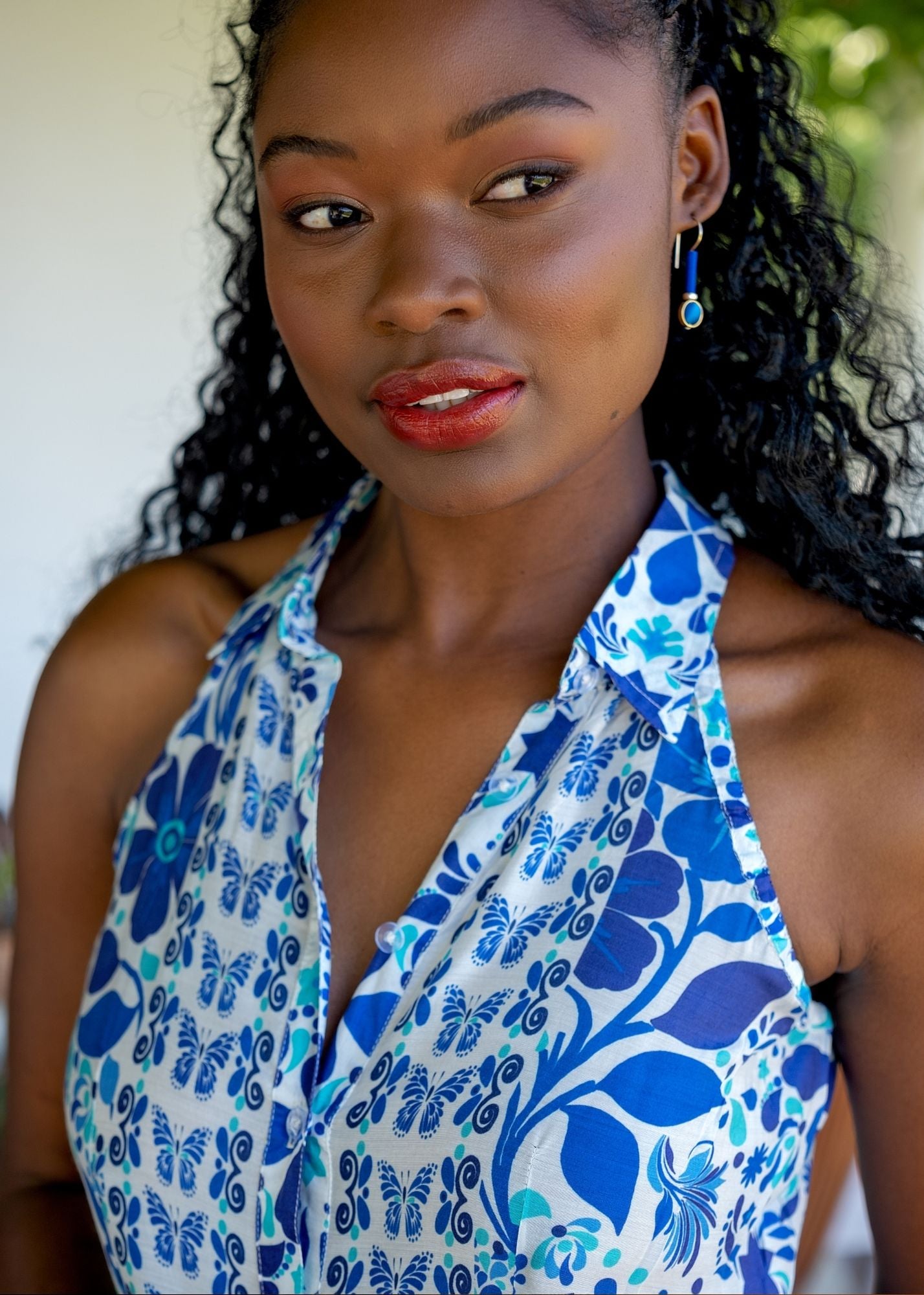 Tracy Dress in Butterfly Blue