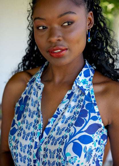 Tracy Dress in Butterfly Blue