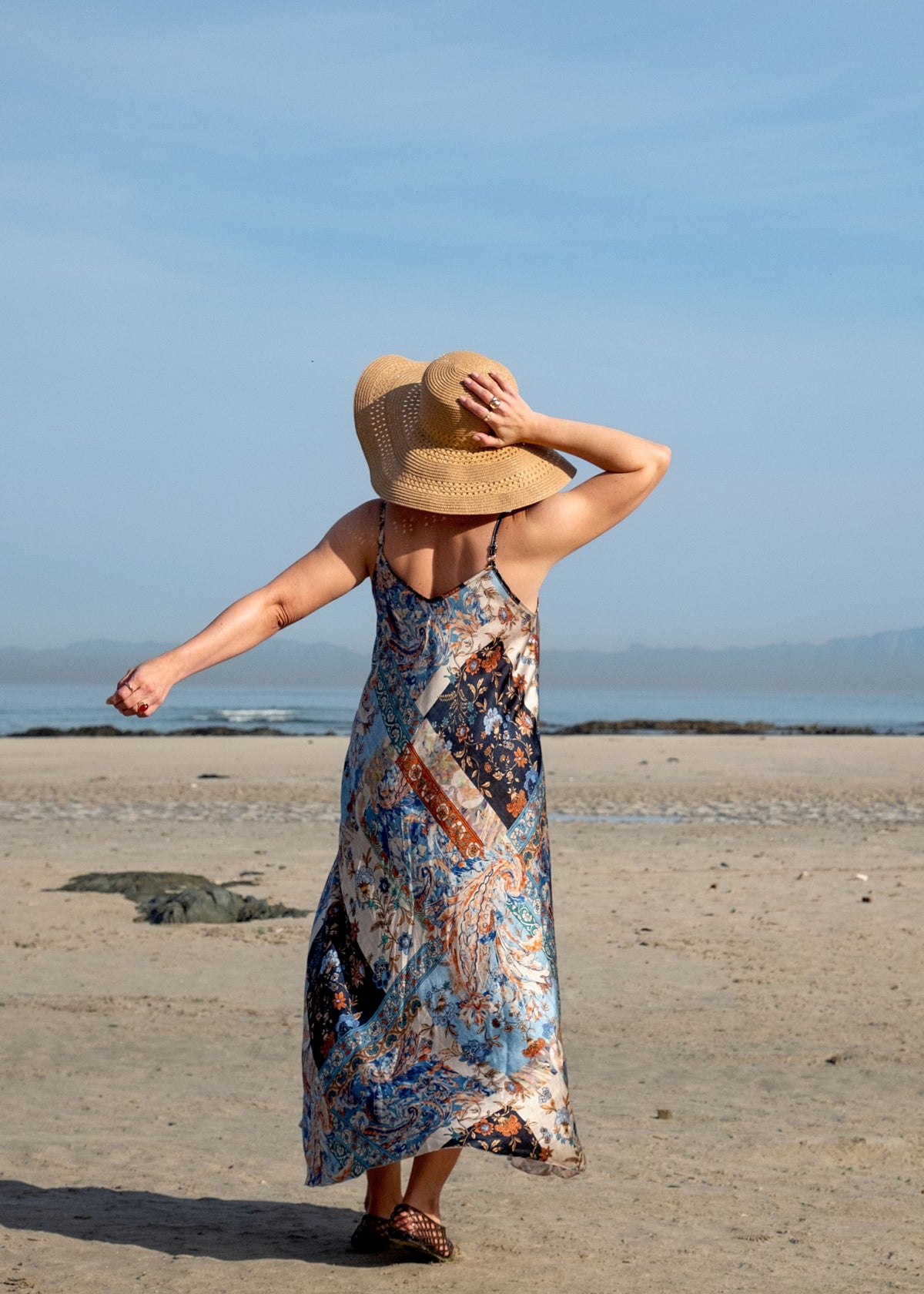 Amari Dress in Blue Savanna Dreams
