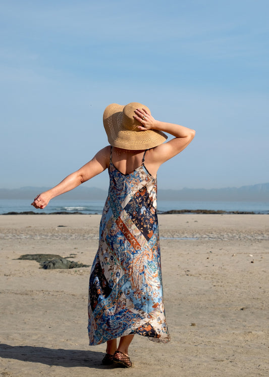 Amari Dress in Blue Savanna Dreams