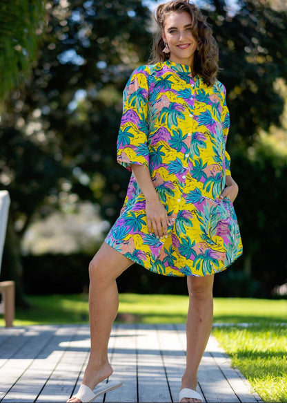The Margarita Dress in Sunshine Blue