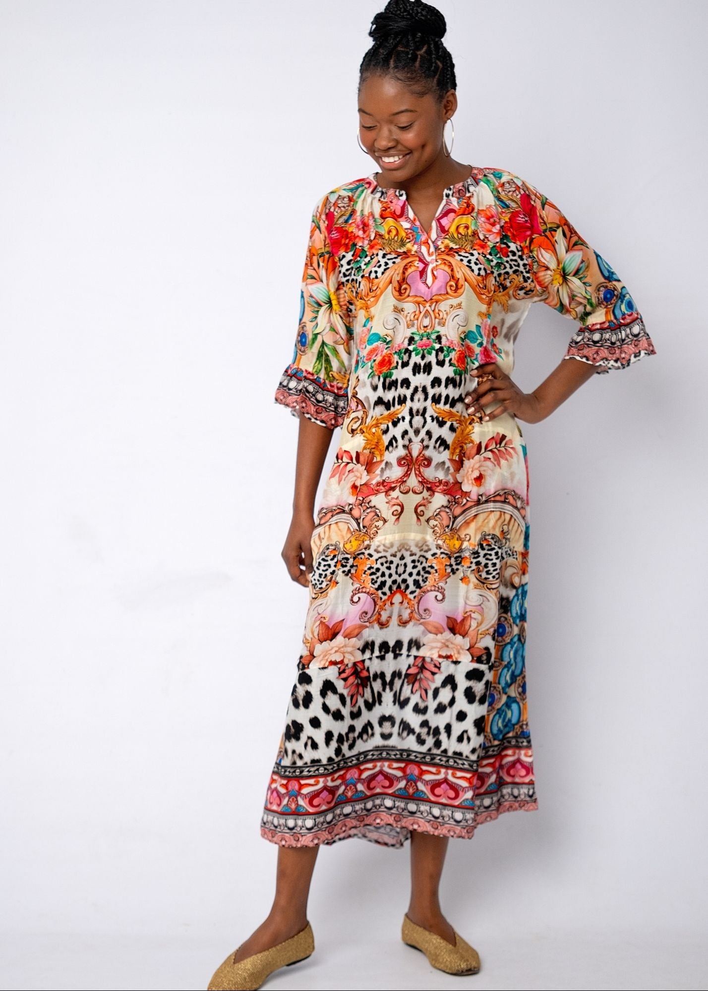 Jubilee Dress in Safari Sunset Blend