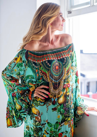 Blossom Dress in Emerald Crown