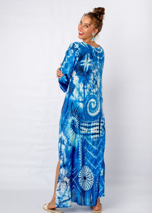 Lanira Dress in Ocean Blue