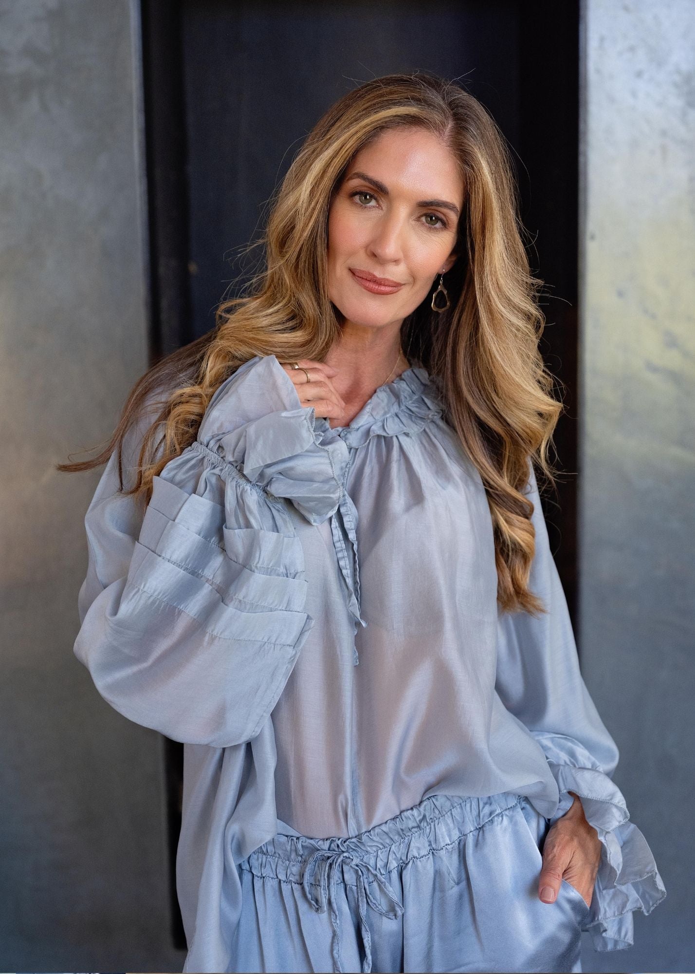 Swann Blouse in Cloud