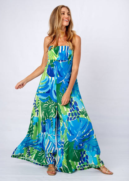 Carmen Playsuit in Botanic Tide