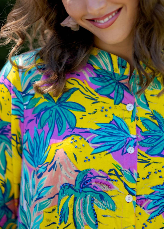 The Margarita Dress in Sunshine Blue