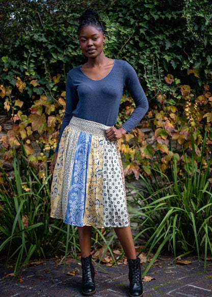 The Saphira Skirt in Tangier Tile