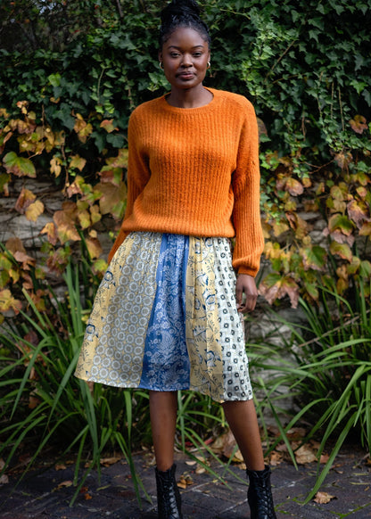 The Saphira Skirt in Tangier Tile