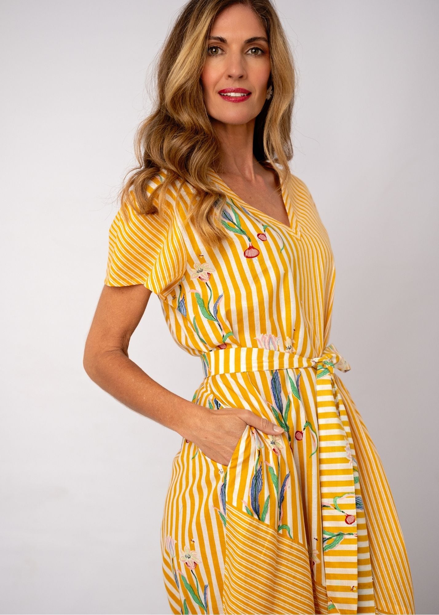 Olivia Dress in Summer Mimosa