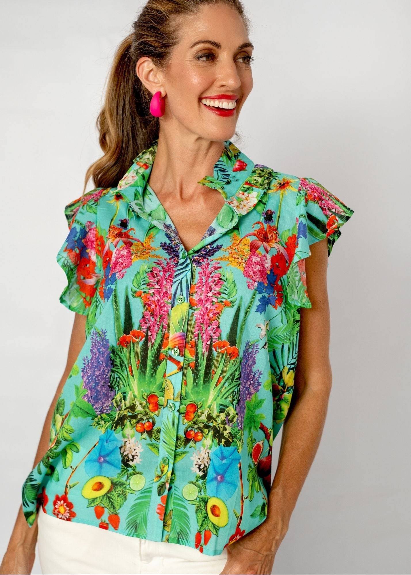 Paradise Blouse in Avo Crazy