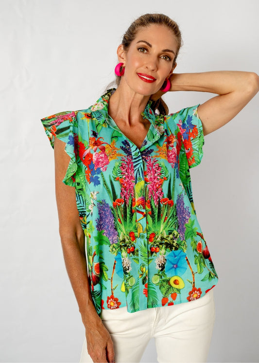 Paradise Blouse in Avo Crazy